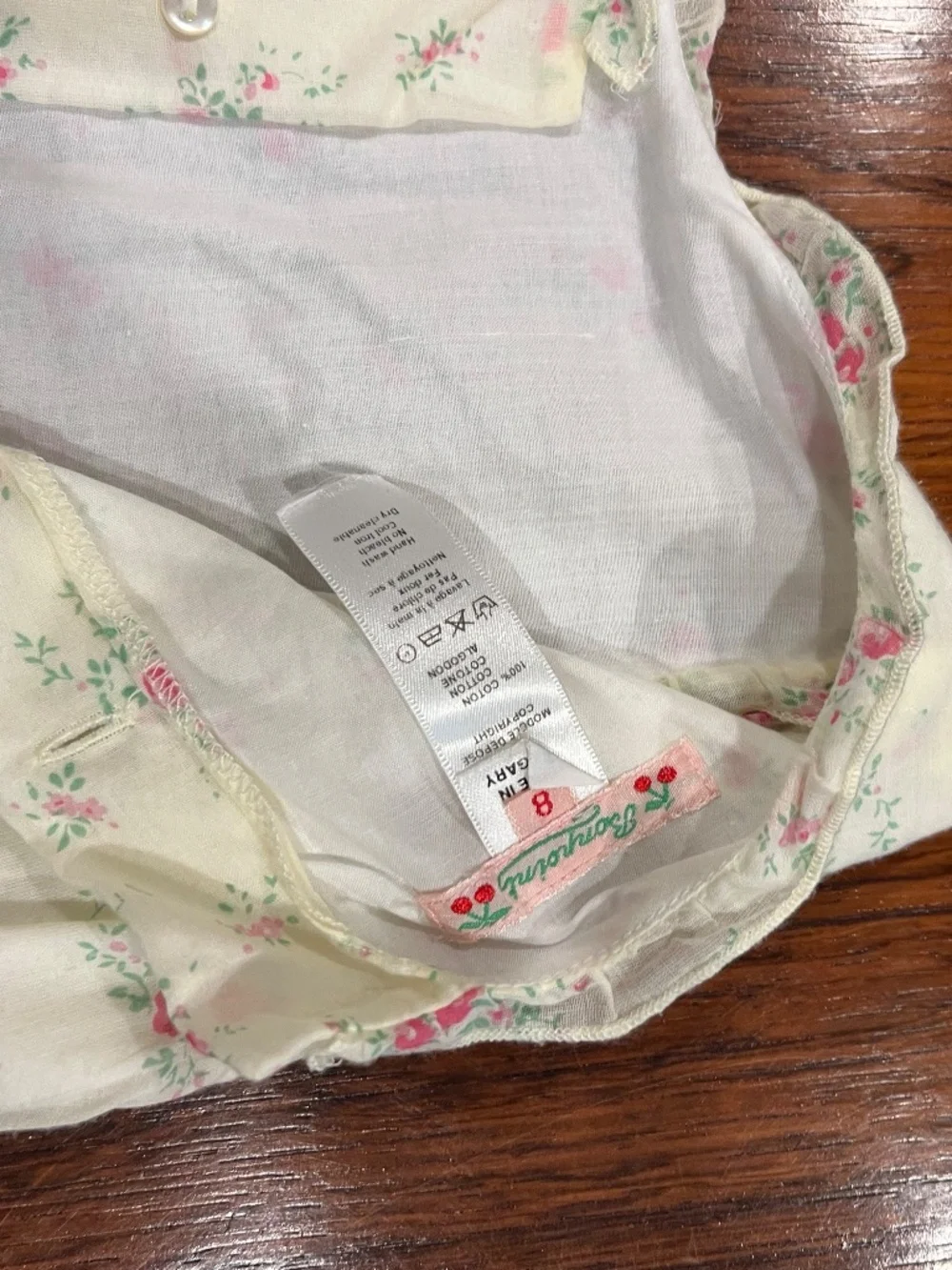 Bonpoint Girls Yellow Floral Dress Size 8